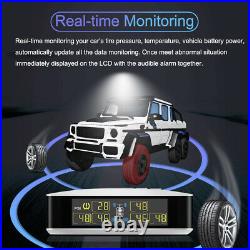 CAREUD U8 Tire Pressure Monitor System Truck TPMS PSI BAR with 6 External Sensor