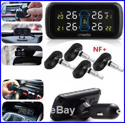 CAREUD U903 Car Wireless LCD TPMS Tire Pressure Monitor System with 4 NF Sensors