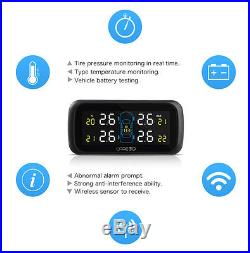 CAREUD U903 Car Wireless LCD TPMS Tire Pressure Monitor System with 4 NF Sensors