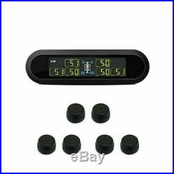 CAREUD Wireless Tire Pressure Monitor System TPMS with 6 Sensor for Car RV Truck
