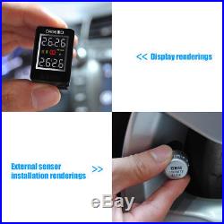 Car Auto TPMS Tire Pressure Monitoring System Wireless 4 Sensors LCD For Toyota