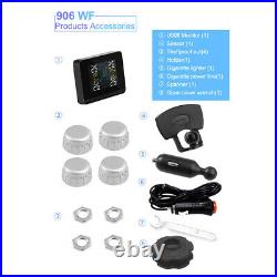 Car Auto Wireless TPMS Tire Pressure Monitoring System with 4 External Sensors