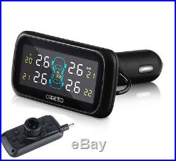 Car Cigarette Lighter Auto TPMS Tire Pressure Monitor System+4 Internal Sensors
