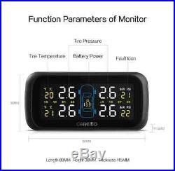 Car Cigarette Lighter Auto TPMS Tire Pressure Monitor System+4 Internal Sensors