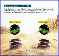 Car GPS Slope Meter Tilt Pitch Angle Speed KMH/MPH TPMS Tire Sensor Pressure 12V