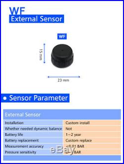 Car Solar Power Wireless TPMS Tire Pressure Monitoring System 6 Sensors T650 US