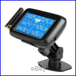 Car TPMS LCD Tyre Tire Pressure Real-time Monitoring System with 6 External Sensor