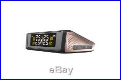 Car TPMS Tyre Pressure Monitoring System Solar Energy Display 4 External Sensors