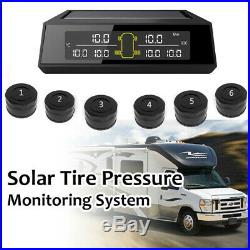 Car TPMS Tyre Pressure Monitoring System Wireless Automatic LCD Alarm + 6Sensors