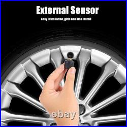 Car TPMS Tyre Pressure System Solar Power LCD Display+ 6 External Sensors Parts