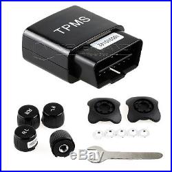 Car TPMS Tyre Tire Pressure Monitor Systems Bluetooth External Sensors Alarm APP