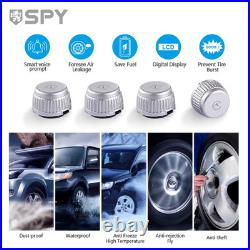 Car Tire Pressure Monitoring System with 4 External Sensor Car Solar Power TPMS