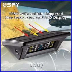 Car Tire Pressure Monitoring System with 4 External Sensor Car Solar Power TPMS