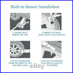 Car Tire Pressure TPMS Monitoring System Wireless 4 External Sensors For Honda