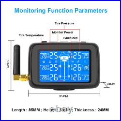 Caravan Trailer Truck Tyre Pressure Monitoring System TPMS 6 Wheel Sensors