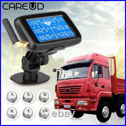 Careud Auto Truck TPMS Car Wireless Tire Pressure Monitor 6 external sensors