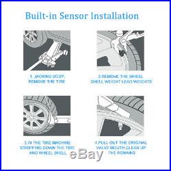 Careud U903 Car Wireless TPMS Tire Pressure Monitor System with4 Sensors LCD US