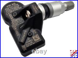 Complete Set of 4 Genuine OEM Audi VW TPMS Tire Pressure Sensors Kit 5Q0907275B