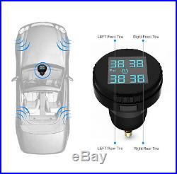 DC12V Wireless Car TPMS Tire Tyre Pressure Monitor System 4 External Sensors Kit