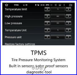 Dasaita4 Sensors Wireless Diagnostic Internal TPMS Car Tire Pressure Monitor Kit