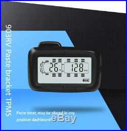 Digital TPMS Tyre Pressure Monitor System 8 Sensors + Repeater For Trailer RV