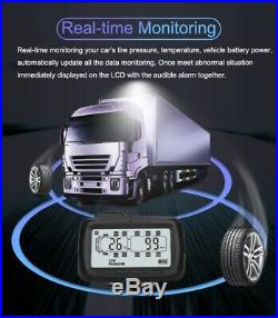 Digital TPMS Tyre Pressure Monitoring System 8 Sensors + Repeater For RV Truck