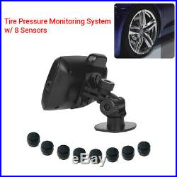 Digital TPMS Tyre Pressure Monitoring System 8 Sensors + Repeater For RV Truck