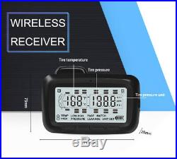 Digital TPMS Tyre Pressure Monitoring System 8 Sensors + Repeater For RV Truck