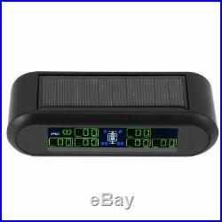 Digital Wireless Solar Power TPMS Tire Tyre Pressure Monitoring System 6 Sensor