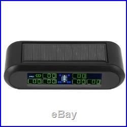 Digital Wireless Solar Power TPMS Tire Tyre Pressure Monitoring System 6 Sensors