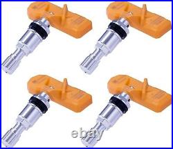 Durable TPMS Sensor Aluminum Stem Tire Pressure Sensors for Cars Pack of 4