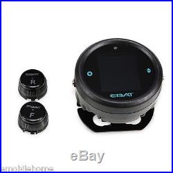EBAT ET-910AE Wireless TPMS Motorcycle Tire Pressure Monitor 2-sensor Waterproof