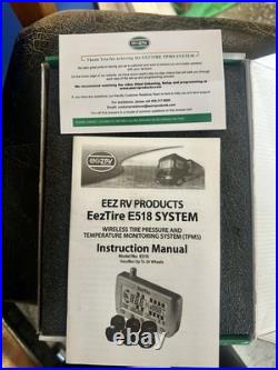EEZ RV EezTire E518 TPMS Wireless Tire Pressure Monitor Kit with 10 Sensors