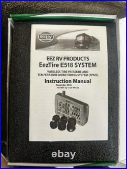 EEZ RV EezTire E518 TPMS Wireless Tire Pressure Monitor Kit with 10 Sensors