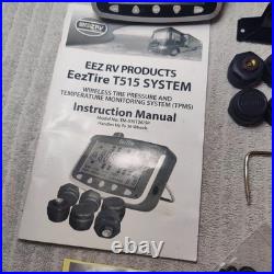 EEZ RV Products TPMS Tire Pressure Temperature Monitoring System 8 Sensors READ