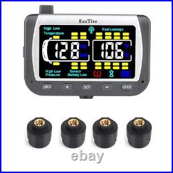 EEZTire TPMS Real Time/24x7 Tire Pressure Monitoring System-4 Anti Theft Sensors