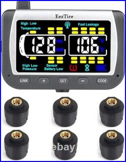 EEZTire-TPMS Real Time/24x7 Tire Pressure Monitoring System-6 Anti Theft Sensors