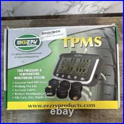 EEZTire-TPMS Tire Pressure Monitoring System with10 Sensors for RV+Towed Vehicle