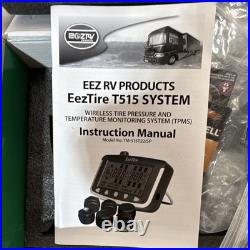 EEZTire-TPMS Tire Pressure Monitoring System with10 Sensors for RV+Towed Vehicle