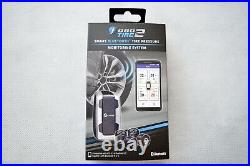 FOBO Car Tire 2 Pressure Monitoring Systems iOS/Android Bluetooth 5.0 Silver