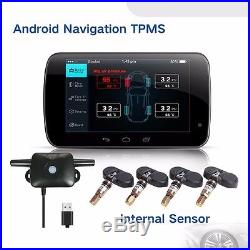 For All Android GPS Car Dvd TPMS Tire Pressure Monitoring System Exterior Sensor