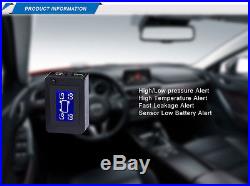 For Mazda 2 3 6 Auto Wireless TPMS Tire Pressure Monitor+4 Sensors LCD Display
