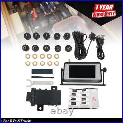 For RVs TPMS Real Time Tire Pressure Monitoring System 10 Mixed Sensors