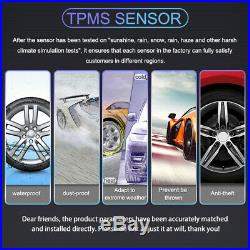 For Truck TPMS RV Trailer Tire Pressure LCD Monitor System 6 External Sensors US