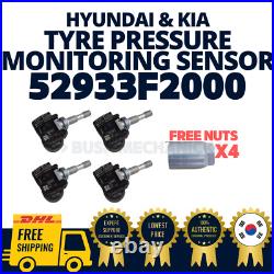 GENUINE OEM Hyundai Kia TPMS Tire Tyre Pressure Monitoring Sensor Valve with Nut