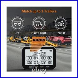 GUTA Trailer Tire Pressure Monitoring System, RV TPMS with 10 Sensors, 6 Aler