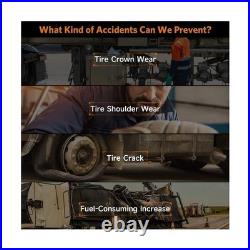 GUTA Trailer Tire Pressure Monitoring System, RV TPMS with 10 Sensors, 6 Aler