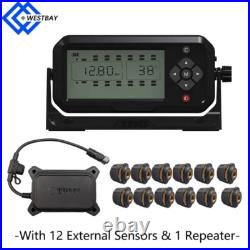 Genuine 12 tyre External Tpms Sensors Tire Pressure Monitor System for truck