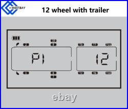 Genuine 12 tyre Truck TPMS Tire Pressure Monitoring System with 12 Cap Sensors