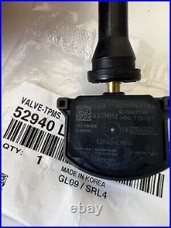 Genuine 52940L1100 Valve KIA HYUNDAI Tire Pressure Sensor OEM New 1 Set 4pc